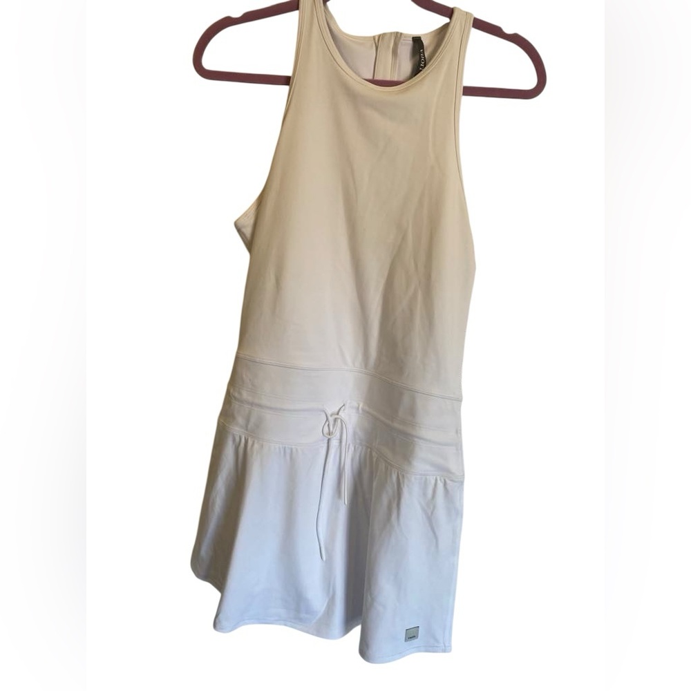 Vuori Women’s Sleeveless White Drawstring Tennis Dress